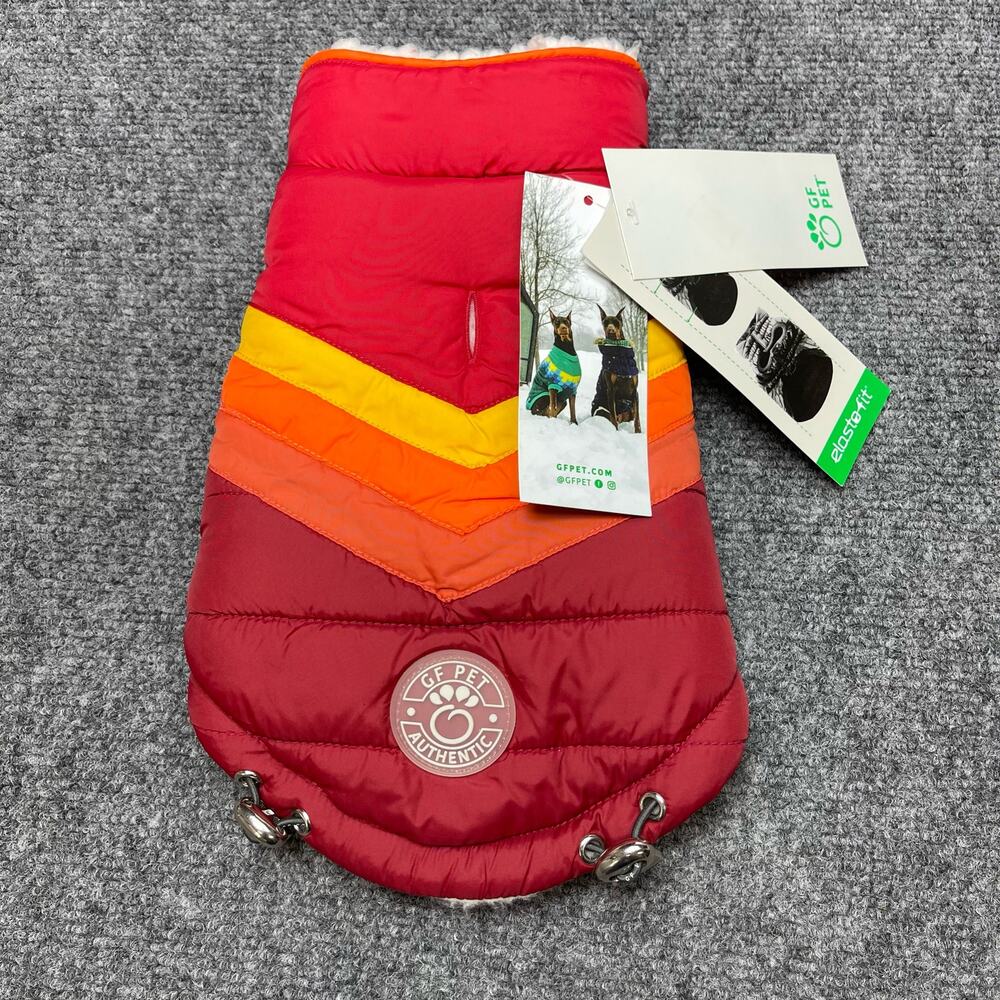 GF Pet Trekking Parka Dog Winter Puffer coat Red 2XS